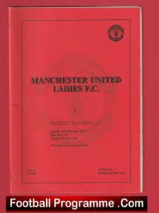 Manchester United Ladies v Preston Rangers 1995 – Man Utd Womens Football