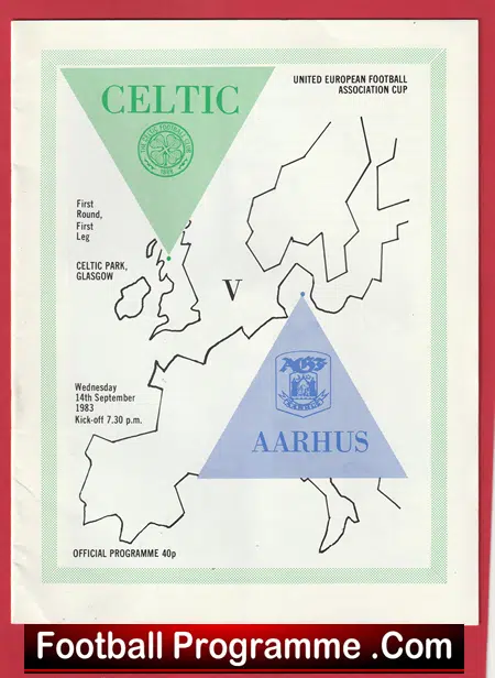 Glasgow Celtic v Aarhus 1983 - European Cup Celtic Park - Image 2