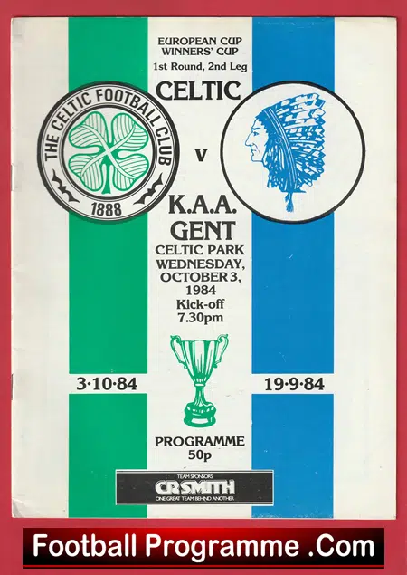 Glasgow Celtic v KAA Gent 1984 - European Cup - Image 2