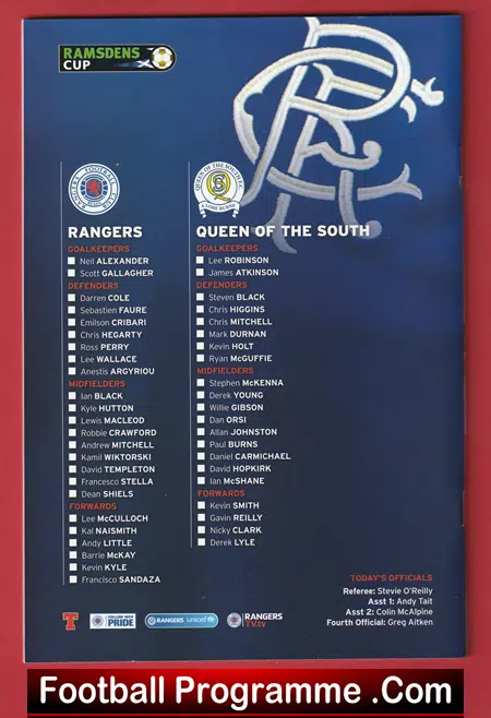 Glasgow Rangers v Queen Of The South 2012 - Division 3 - Image 3