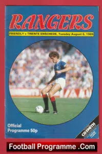 Glasgow Rangers v Twente Enschede 1985