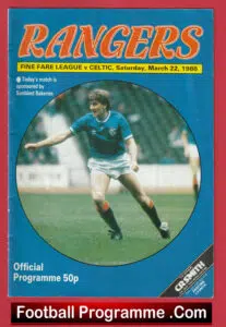 Glasgow Rangers v Glasgow Celtic 1986