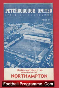 Peterborough United v Northampton Town 1961 – Senior Cup Final Match
