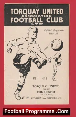 Torquay United v Colchester United 1952