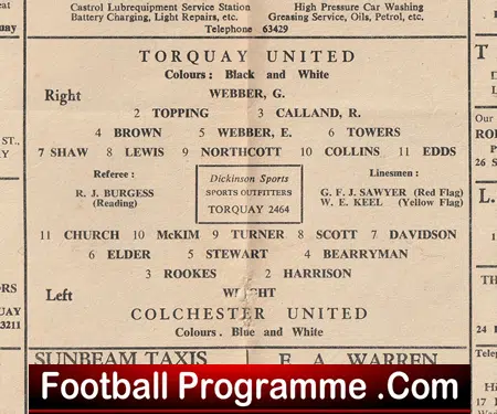 Torquay United v Colchester United 1952 - Image 3