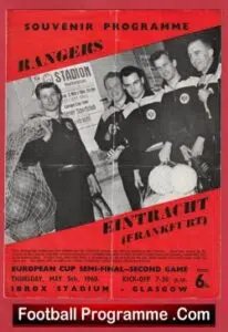 Glasgow Rangers v Eintracht Frankfurt 1960 – European Cup Semi Final