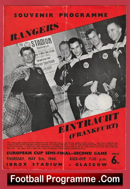 Glasgow Rangers v Eintracht Frankfurt 1960 - European Cup Semi Final - Image 2