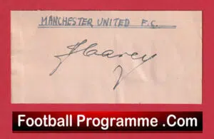 Manchester United Johnny Carey Signed Autograph Man Utd