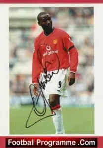Manchester United Andy Cole Autographed Signed Photograph Picture
