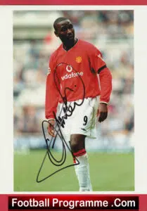 Manchester United Andy Cole Autographed Signed Photograph Picture