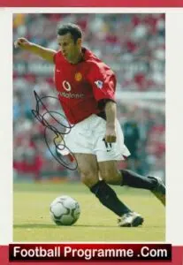Manchester United Ryan Giggs Autographed Signed Photograph Picture