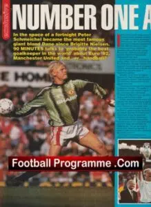 Manchester United Peter Schmeichel Signed Autographed Football Picture