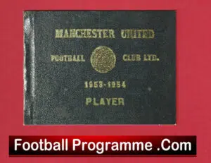 Manchester United Tommy Taylor Players Members Card 1953 – 1954