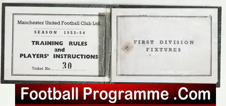 Manchester United Tommy Taylor Players Members Card 1953 - 1954 - Image 3