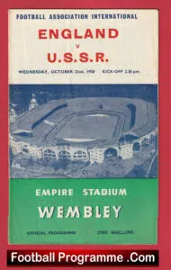England v Russia 1958 – Bobby Charlton – Tom Finney