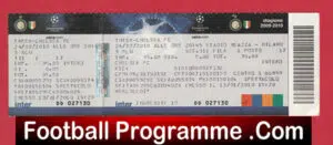 Inter Milan v Chelsea 2010 – Match Ticket Italy