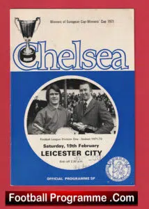 Chelsea v Leicester City 1972