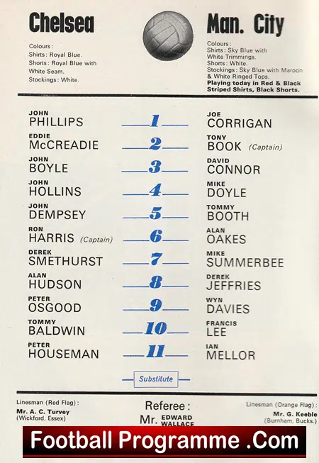 Chelsea v Manchester City 1971 - Image 3