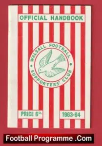 Walsall Football Club Official Handbook 1963 – 1964