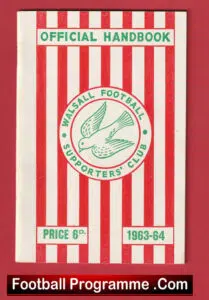 Walsall Football Club Official Handbook 1963 – 1964