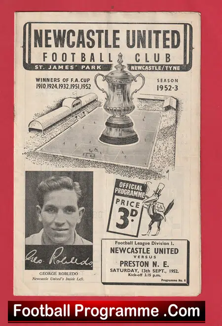 Newcastle United v Preston 1952 - 1950s - Image 2