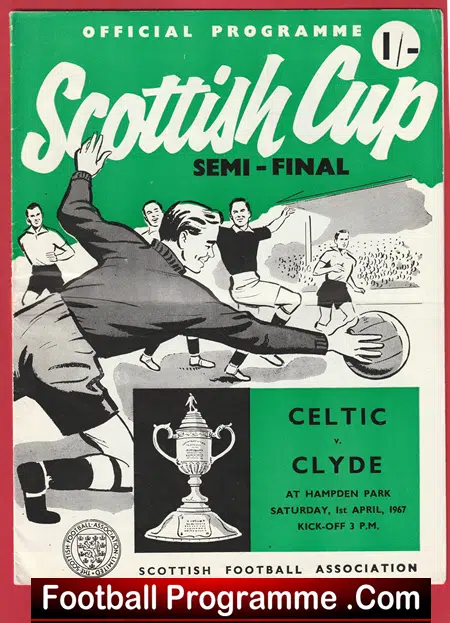 Glasgow Celtic v Clyde 1967 - Scotland League Cup Semi Final - Image 2