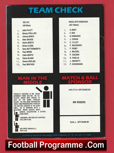 Stalybridge Celtic v Radcliffe Borough 1987 - Image 3