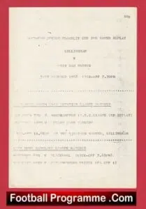 Gillingham v West Ham United 1988 – Junior Floodlit Cup Replay