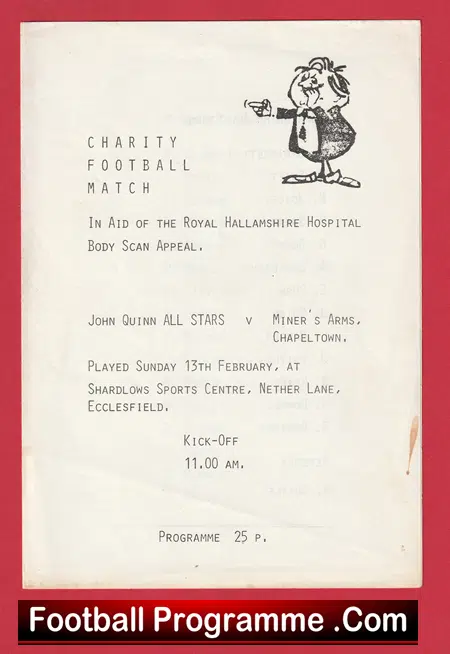 Miners Arms Chapeltown v John Quinn All Stars 1980s - Charity Match Hampshire - Image 2