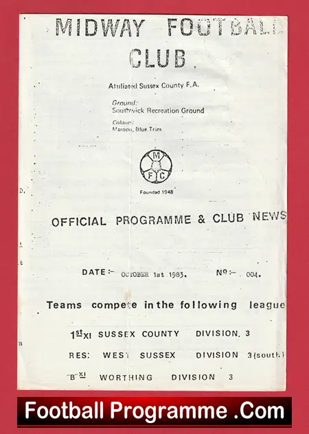 Midway v Chichester 1983 - Sussex - Image 2