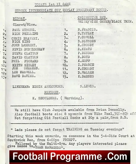 Midway v Chichester 1983 - Sussex - Image 3