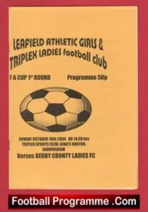 Leafield Athletic v Derby County 2004 – Womens Football Match