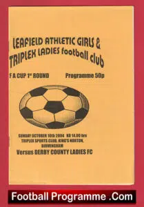Leafield Athletic v Derby County 2004 – Womens Football Match