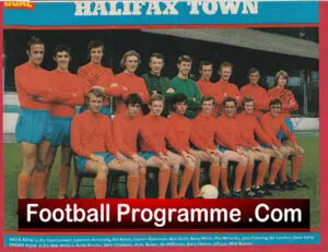 Halifax Town Football Club Multi Autographed Signed Team Picture 1970’s