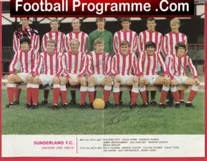 Sunderland Football Club Multi Autographed Signed Team Picture 1970’s