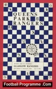 Queens Park Rangers v Glasgow Rangers 1969 – 1960s Friendly QPR