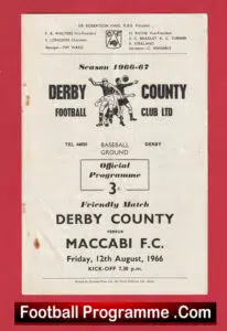 Derby County v Maccabi 1966 – Israel – Jewish Football