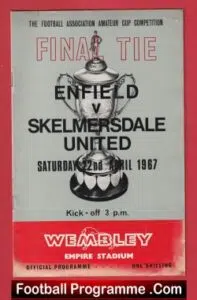 Skelmersdale United v Enfield 1967 – Amateur Cup Final Wembley + Ticket