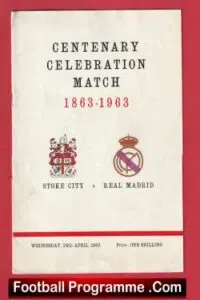 Stoke City v Real Madrid 1963 – Centenary Match Pushkas – Di Stefano