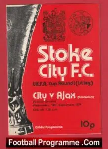 Stoke City v Ajax 1974 – Amsterdam Dutch Team
