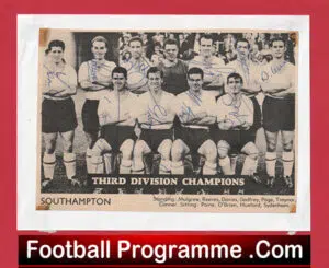 Southampton Football Club Multi Autographed Signed Team Picture 1959 – 1960