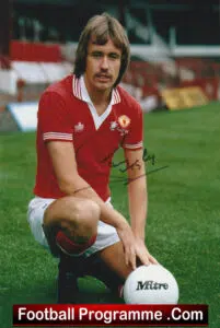 Manchester United Sammy McIlroy Autograph Signed Picture Man Utd