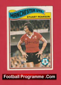 Manchester United Stewart Pearson Autographed Signed Football Card