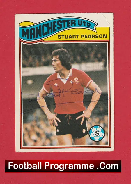 Manchester United Stewart Pearson Autographed Signed Football Card - Image 2