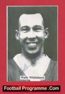 Manchester United Wally Whitehurst Signed Autograph Man Utd 1955 – 1956