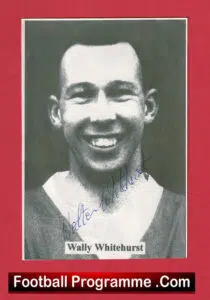 Manchester United Wally Whitehurst Signed Autograph Man Utd 1955 – 1956