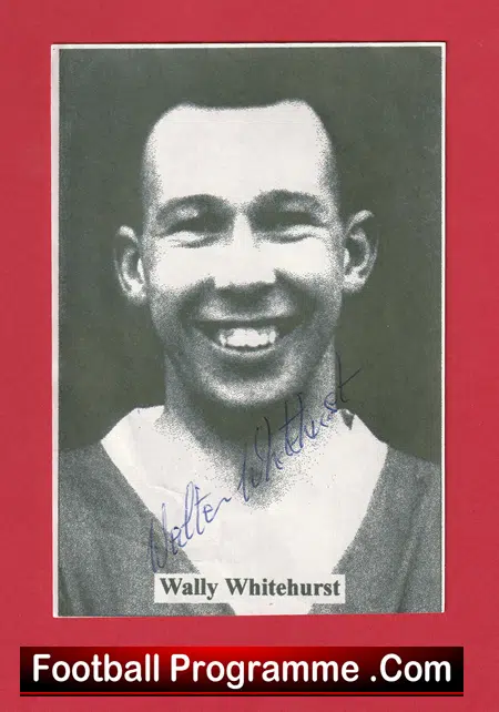 Manchester United Wally Whitehurst Signed Autograph Man Utd 1955 - 1956 - Image 2