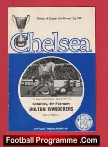 Chelsea v Bolton Wanderers 1972