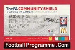 Arsenal v Chelsea 2005 – Community Shield Match Ticket