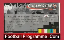 Arsenal v Chelsea 2007 – Cup Final Ticket Millennium Stadium Cardiff